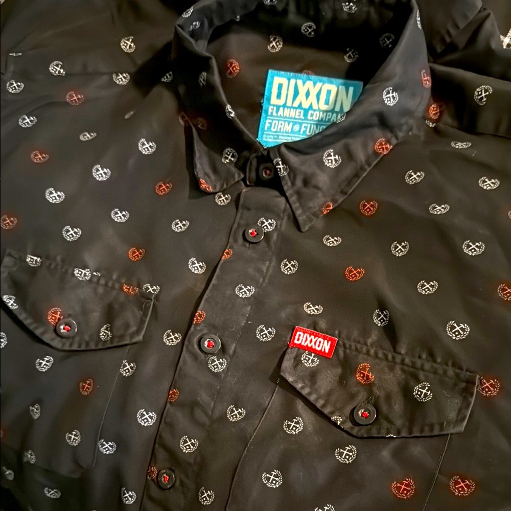Men’s Dixxon Flannel Company Bamboo Button Down Short Sleeve Shirt XL
